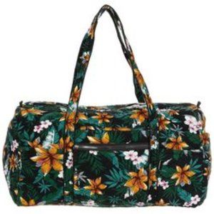 🆕Traveland Quilted tropical Hawaiian floral print Travel Duffle Bag 22"  NWT!